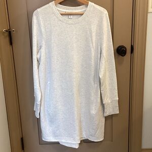 Athleta Light Gray Sleeve Dress